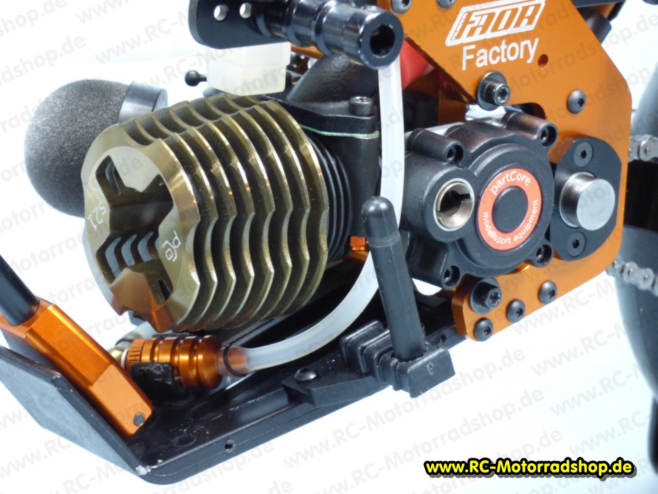 C103-s21: Nuova Faor CSF411 Supermoto "Factory" Nitro 1:4 - mit Force s21 Motor (3,46 ccm) + Luftfilter C103-s21